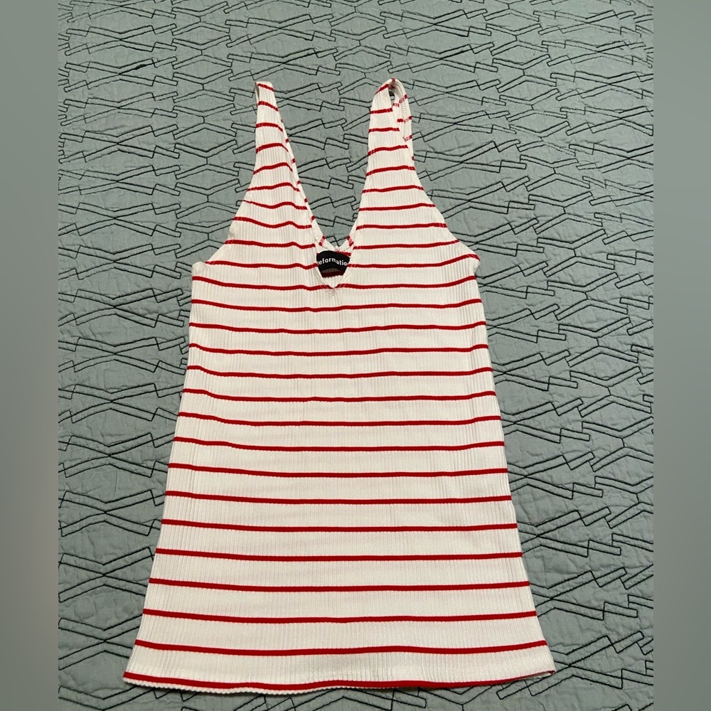 Reformation Nautical Red Stripe Tank